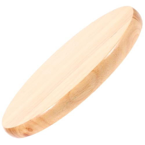 PartyKindom Runder Hockersitz aus Massivem Holz Stabile Sitzfläche mit Verstärkten Eisenstreifen Komfortables Design für Bar Gartenstühle Langlebiges Ersatzteil Einfache Montage von PartyKindom