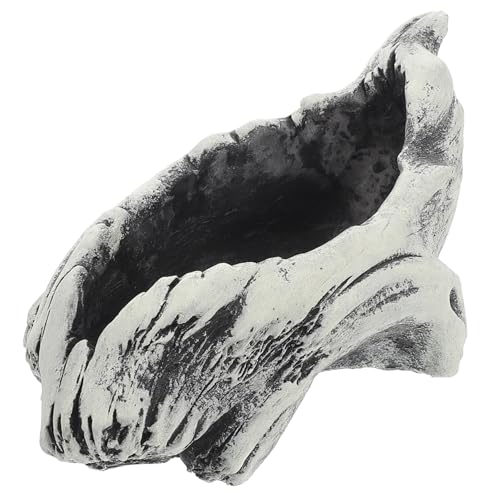 PartyKindom Saftiger Blumentopf Pflanzgefäße Für Zimmerpflanzen Bonsaischale Innenpflanzentöpfe Blumentöpfe Pflanzentopf Einzigartige Pflanzentöpfe Saftige Schale Bonsai-Schale Grey Zement von PartyKindom