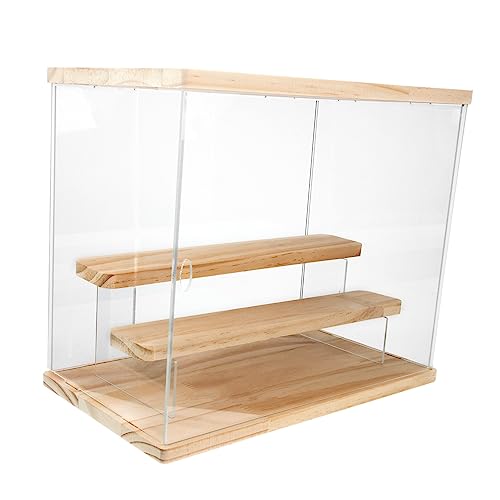 PartyKindom Sammlerstücke Anzeige Leiter Produkt Vitrinen Für Figuren Inhaber Vitrine Für Figur Halter Figur Vitrine Abgestuft Vitrine Schrank Modell Vitrine Veranstalter Acryl von PartyKindom