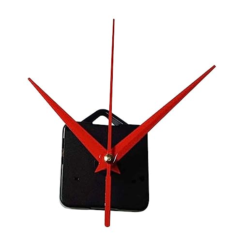 PartyKindom Satz Uhrenzubehör Minimalistische Wanduhr Taktbewegungen modern einfach Hände zweite wanduhren Sport zubehör Taktbewegungsmechanismus wanduhr selber Machen elektrisches Uhrwerk rot von PartyKindom