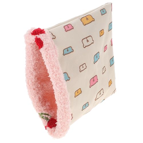 PartyKindom Pet Schlafsack Für Kleintiere Warmes Hamsterbett Mit Kuscheldecke Für Hamster Meerschweinchen Und Andere Haustiere Zufällige Farben Weiches Und Tragbares Nest von PartyKindom