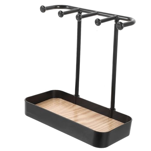 PartyKindom Schmuckständer aus Holz Halskettenhalter Organizer Praktischer Schmuck Display für Ringe Ohrringe und Armbänder Dekorativer Schmuckbaum für Schlafzimmer und Bad von PartyKindom