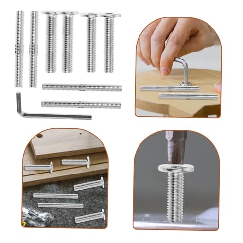 PartyKindom Schraubenset für Katzen kratzbaum Ersatzteile Doppelend gewindebolzen Vollgewinde Metall mit Innensechskant schlüssel für Stabile Kratzpfeilermontage PartyKindom Schraubenset für Katzen kratzbaum Ersatzteile Doppelend gewindebolzen Vollgewinde Metall mit Innensechskant schlüssel für Stabile Kratzpfeilermontage von PartyKindom