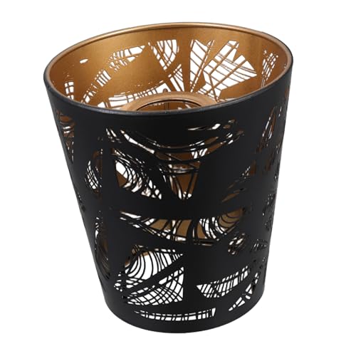 PartyKindom Schwarzer und Goldener Eisendraht Lampenschirm Modernes Dekoratives Mesh design Kleiner Schreibtischlampenschirm Geeignet für Schlafzimmer und Wohnzimmer Stilvolle Lichtmuster und PartyKindom Schwarzer und Goldener Eisendraht Lampenschirm Modernes Dekoratives Mesh design Kleiner Schreibtischlampenschirm Geeignet für Schlafzimmer und Wohnzimmer Stilvolle Lichtmuster und von PartyKindom