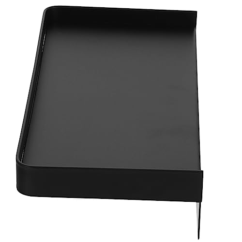 PartyKindom Schwarzes Wandregal für Badezimmer ohne Bohren Kleines Schwebendes Multifunktions Wc Handy und Feuchttuchhalter Platzsparendes Organizer Regal für Toilette und Wandmontage von PartyKindom