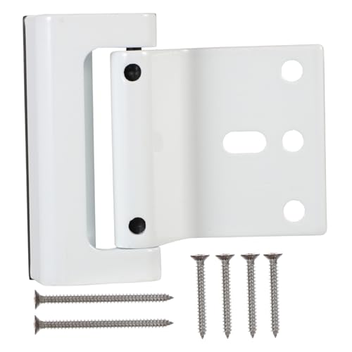 PartyKindom Sicherheits Türverstärkung Schloss Kindersicherung Türriegel aus Aluminiumlegierung Weiß Hohe Belastbarkeit bis Einfache Montage ohne Schlüssel Geeignet für Innentüren mit PartyKindom Sicherheits Türverstärkung Schloss Kindersicherung Türriegel aus Aluminiumlegierung Weiß Hohe Belastbarkeit bis Einfache Montage ohne Schlüssel Geeignet für Innentüren mit von PartyKindom