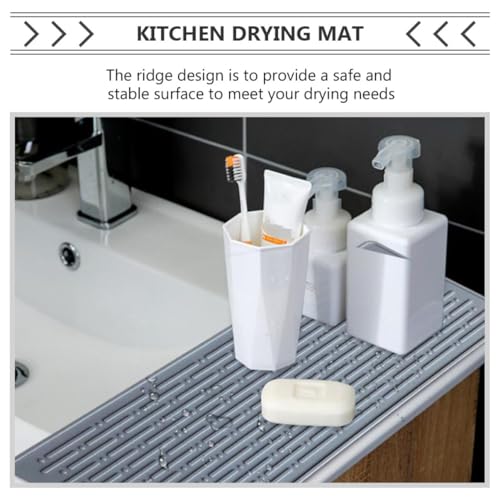 PartyKindom Silikon Abtropfmatte Spüle Groß Hitzebeständig Rutschfest mit Überlaufschutz für Küchenspüle und Geschirr Platzsparend und Vielseitig Einsetzbar PartyKindom Silikon Abtropfmatte Spüle Groß Hitzebeständig Rutschfest mit Überlaufschutz für Küchenspüle und Geschirr Platzsparend und Vielseitig Einsetzbar von PartyKindom