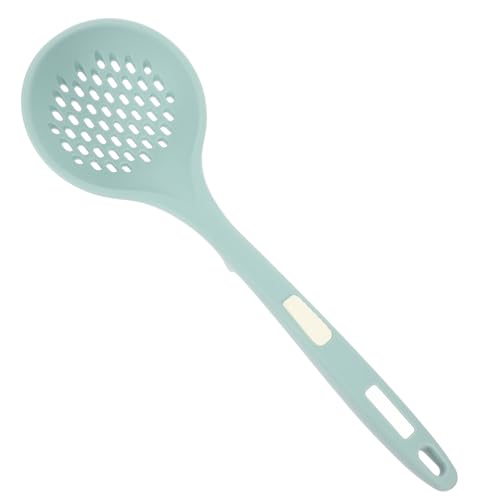 PartyKindom Silikon Löffel mit Sieb Hitzebeständig Langem Griff Küchenhelfer zum Abseihen von Nudeln Gemüse und Fleisch Leicht Langlebig Spülmaschinengeeignet für Camping und Kochen von PartyKindom