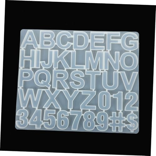 PartyKindom Silikonform Alphabet und Zahlen Gießform für DIY Schmuckanhänger Flexible Silikonform zum Basteln von Buchstaben und Zahlen Anhängern Geeignet für Glitzer Trockenblumen Perlen PartyKindom Silikonform Alphabet und Zahlen Gießform für DIY Schmuckanhänger Flexible Silikonform zum Basteln von Buchstaben und Zahlen Anhängern Geeignet für Glitzer Trockenblumen Perlen von PartyKindom