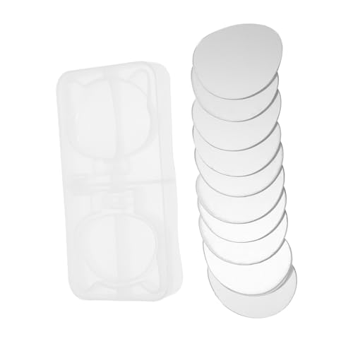 PartyKindom Silikonform Teiliges DIY für Handgemachte Kosmetikspiegel mit Langlebigem Umweltfreundlichem Silikon Leicht und Tragbar für Kreative Bastelprojekte und Gussformen von PartyKindom