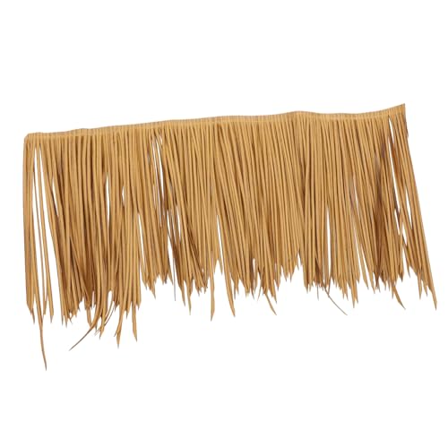 PartyKindom Simuliertes Strohdach Garten Dachdekor Wetterfest Feuerhemmend Dekoratives DIY Gartenlaubendach für Tropische Draußen von PartyKindom