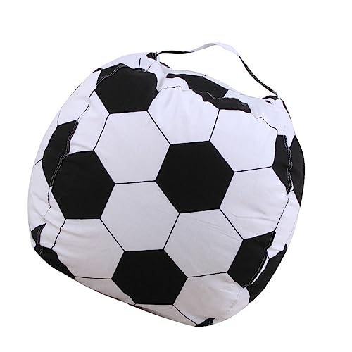 PartyKindom Sitzsack Bezug für Kuscheltiere Füllbarer Reißverschluss Aufbewahrungssack im Fußballdesign für Praktische und Kleidungslösung mit Griff Motiviert von PartyKindom