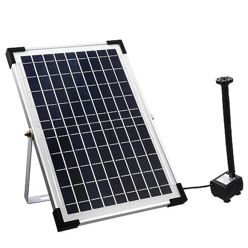 PartyKindom Solarbetriebene Springbrunnenpumpe für Teich Garten und Einfache Installation Wartungsfrei Entspannende und Tragbar von PartyKindom
