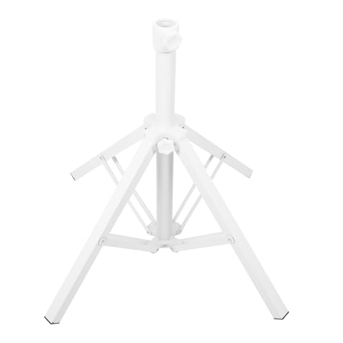 PartyKindom Sonnenschirmständer für Strand und Garten Robuster Metallständer mit Stabiler Basis für Regenschirme und Strandsonnenschirme für Windige und Camping Weiß PartyKindom Sonnenschirmständer für Strand und Garten Robuster Metallständer mit Stabiler Basis für Regenschirme und Strandsonnenschirme für Windige und Camping Weiß von PartyKindom