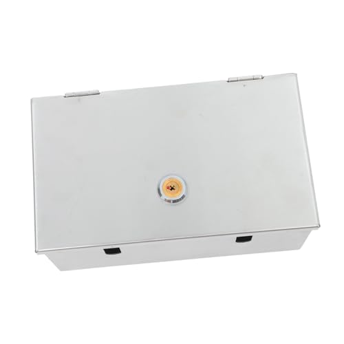 PartyKindom Steckdosenschutzbox Steckdosensperre Hochleistungs -sockelabdeckung Schalterabdeckungsschutz Schalterabdeckung Steckdosenabdeckung Steckdose Im Freien Silver Rostfreier Stahl von PartyKindom