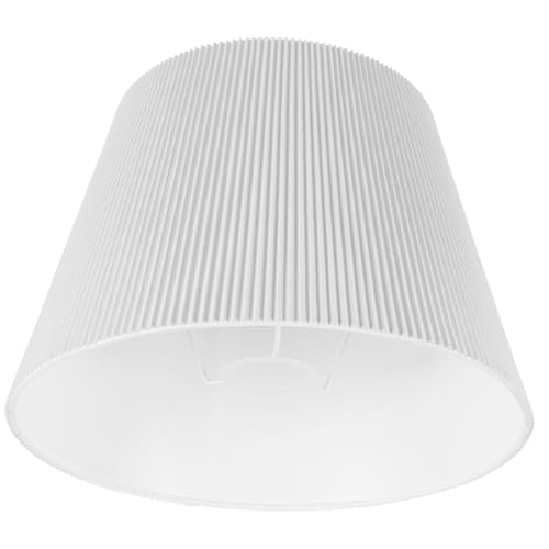 PartyKindom Stoff Lampenschirm Weiß Ersatz Lampenschirm für Tischlampe Stehlampe Nachttischlampe Dekorativer Weiches Licht Einfach zu Montieren Robustes Design von PartyKindom