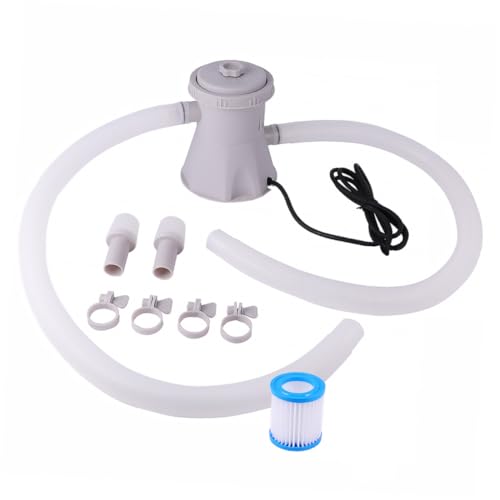PartyKindom Swimming Pool Water Filter Pumpe Gallonen Poolreiniger Elektrische Wasserpumpe Langlebig aus Hochwertigem Kunststoff für Sauberes Wasser im Schwimmbecken von PartyKindom