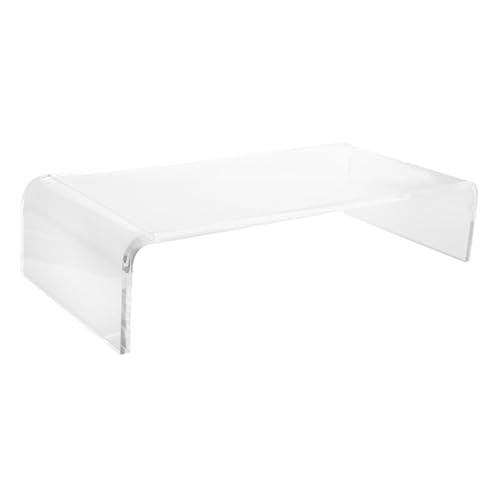 PartyKindom Tastaturabdeckung Rasierer-Tastatur Monitorständer Vitrine schützend Tastatur weiß multifunktionsbügel mehrzweckhalter Tastaturschutz für Computer Computerbasis Acryl Transparent von PartyKindom