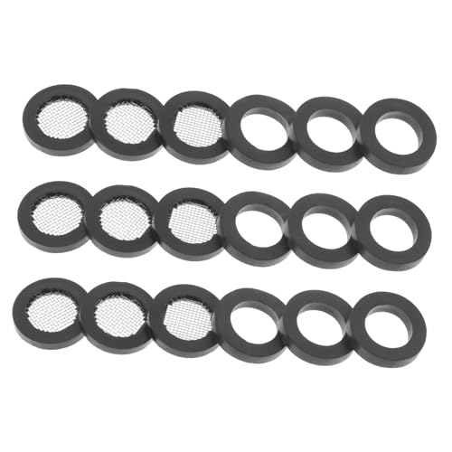 PartyKindom Teiliges Duschschlauch Gummi dichtungen mit Edelstahl Filter Sieb Langlebige Wasserhahn Unterlegscheiben für Konstante Wasserzufuhr Einfache Installation Geeignet für Brausen und PartyKindom Teiliges Duschschlauch Gummi dichtungen mit Edelstahl Filter Sieb Langlebige Wasserhahn Unterlegscheiben für Konstante Wasserzufuhr Einfache Installation Geeignet für Brausen und von PartyKindom