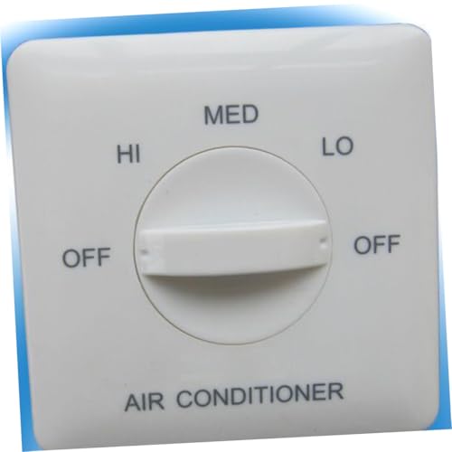 PartyKindom Temperaturregelung Lüfter Drehzahlregler Fan Coil Steuerung Weiß für Zentrale Klimaanlagen Abs Gehäuse Feuersicher Robust Einstellbare Luftmenge zur Raumtemperatursteuerung PartyKindom Temperaturregelung Lüfter Drehzahlregler Fan Coil Steuerung Weiß für Zentrale Klimaanlagen Abs Gehäuse Feuersicher Robust Einstellbare Luftmenge zur Raumtemperatursteuerung von PartyKindom