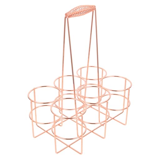 PartyKindom Tragbarer Bierflaschenhalter aus Robustem Material Bierträger für Bars für Unterwegs mit Rutschfestem Griff und Platzsparendem Design für Einfache Handhabung und Praktischen von PartyKindom