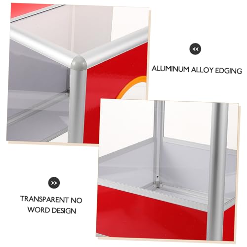PartyKindom Transparente Quadratische Lotteriebox mit Aluminiumrahmen Multifunktionale Spenden Aufbewahrungsbox für Verlosung Party Firmenveranstaltungen und Jährliche Meetings Große von PartyKindom