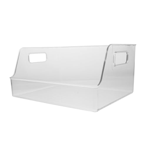PartyKindom Transparenter Acryl CD Schallplatten displayständer Großer Desktop aufbewahrungsorganizer für Bücher Ordner und Akten Robuster Home office Schreibtisch Organizer von PartyKindom