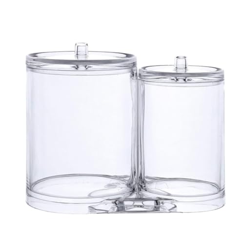 PartyKindom Transparenter Aufbewahrungsbehälter für Wattepads und Wattestäbchen Vielseitige Kosmetikbox aus Langlebigem Material Glatte Kanten für Badezimmer Schlafzimmer und Schminktisch PartyKindom Transparenter Aufbewahrungsbehälter für Wattepads und Wattestäbchen Vielseitige Kosmetikbox aus Langlebigem Material Glatte Kanten für Badezimmer Schlafzimmer und Schminktisch von PartyKindom