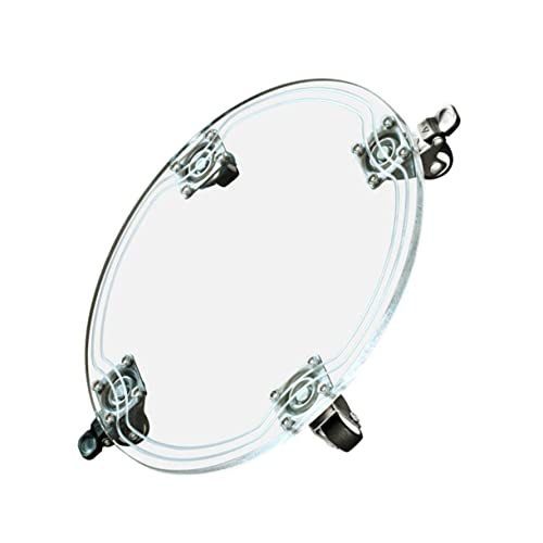 PartyKindom Transparenter Runder Acryl Blumentopfuntersetzer mit Geräuschlosen Universalrollen Mobiler Pflanzenroller Kratzfeste Blumentopf Basisplatte Einfacher Pflanzkübel Transport für von PartyKindom