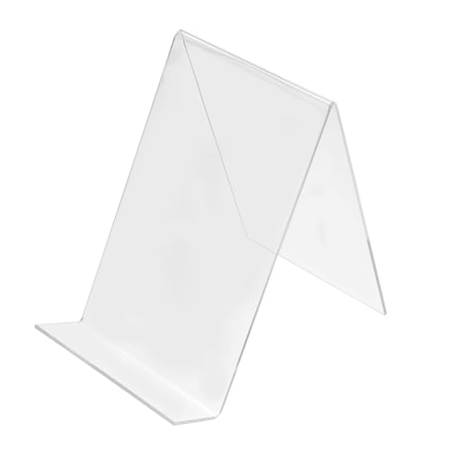 PartyKindom Transparentes Acryl Buchstützen display Klarer Desktop Bücherhalter mit Schräger Ablage Platzsparend und Dekorativ für Bücher Prospekte und Formate Stabil und Vielseitig für Büro PartyKindom Transparentes Acryl Buchstützen display Klarer Desktop Bücherhalter mit Schräger Ablage Platzsparend und Dekorativ für Bücher Prospekte und Formate Stabil und Vielseitig für Büro von PartyKindom