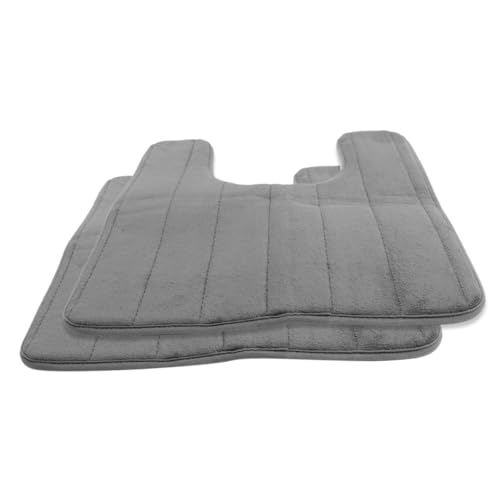 PartyKindom U-förmige Toilettenmatte rutschfest Saugfähig 50x60cm Aus Memory Schaum Für Badezimmer Und Wc 2 Stück von PartyKindom