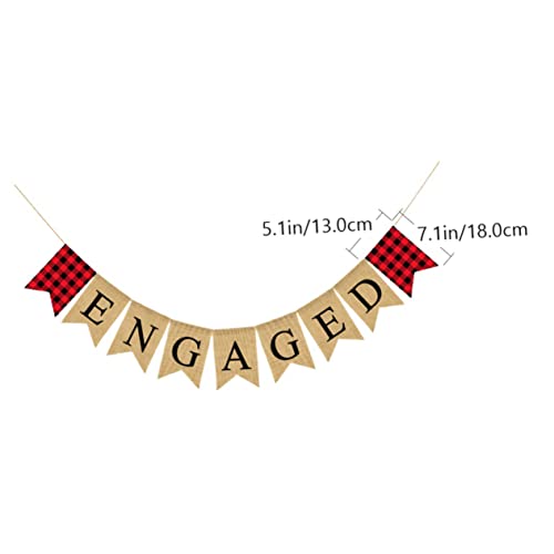PartyKindom Verlobungs Party Deko Wimpel Fahne Rot Schwarz Kariert Stilvolle Hochzeit Raumdeko Fotohintergrund Geeignet Langlebiges Material Vielseitig für Polterabend und Jahrestag PartyKindom Verlobungs Party Deko Wimpel Fahne Rot Schwarz Kariert Stilvolle Hochzeit Raumdeko Fotohintergrund Geeignet Langlebiges Material Vielseitig für Polterabend und Jahrestag von PartyKindom