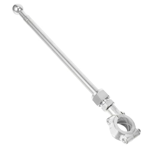 PartyKindom Verstellbarer Edelstahl Teleskop fahnenmast mit Halterung für Motorrad und Fahrrad Einfache Installation Langlebiger Sicherheitsflaggenstock für Outdoor fahrradzubehör von PartyKindom