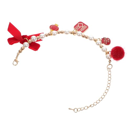 PartyKindom Verstellbares Haustierhalsband mit Perlen und Schleife aus Harz für Katzen und Kleine Hunde Festliches Year Schmuckstück Bequemes und Langlebiges Design Passend für Xs PartyKindom Verstellbares Haustierhalsband mit Perlen und Schleife aus Harz für Katzen und Kleine Hunde Festliches Year Schmuckstück Bequemes und Langlebiges Design Passend für Xs von PartyKindom