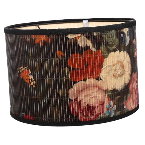 PartyKindom Vintage Lampenschirm aus und Metall Blumenmuster Kreative Deckenleuchte für Schlafzimmer Hotel und Wohnzimmer Langlebige Sichere Lichtabdeckung mit Warmem von PartyKindom