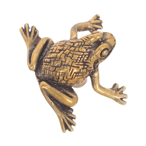 PartyKindom Vintage Messing Türgriff Frosch Form Handgeschnitzte Chinesische Frosch Türknöpfe Feng Shui Symbol für für Schlafzimmer Schrank und Kommode Dekorative Möbelgriffe von PartyKindom