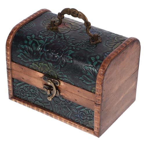 PartyKindom Vintage Stil Holzschatztruhe mit Blumenmotiven Schmuck und Aufbewahrungsbox Mittelgroße Geschenkbox für Schmuck und Persönliche Schätze Dekorative Holztruhe für Zuhause und Büro PartyKindom Vintage Stil Holzschatztruhe mit Blumenmotiven Schmuck und Aufbewahrungsbox Mittelgroße Geschenkbox für Schmuck und Persönliche Schätze Dekorative Holztruhe für Zuhause und Büro von PartyKindom