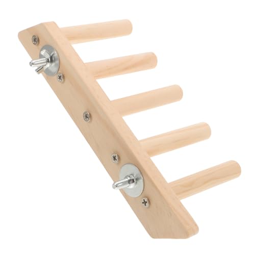 PartyKindom Vogelspielständer aus Naturholz Stufige Kletterleiter und Sitzstange für Papageien Sittiche und Wellensittiche rutschfest Langlebig Fördert Balance und Bewegung im Käfig und PartyKindom Vogelspielständer aus Naturholz Stufige Kletterleiter und Sitzstange für Papageien Sittiche und Wellensittiche rutschfest Langlebig Fördert Balance und Bewegung im Käfig und von PartyKindom