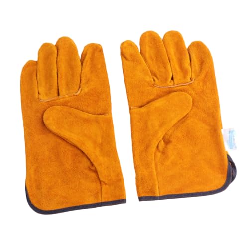 PartyKindom Vollleder schutzhandschuhe aus Rindsleder Hitzebeständig und Anti scald Robuste Arbeitshandschuhe für Schweißen Grillen Löten und Schwere Tätigkeiten Atmungsaktiv und Langlebig PartyKindom Vollleder schutzhandschuhe aus Rindsleder Hitzebeständig und Anti scald Robuste Arbeitshandschuhe für Schweißen Grillen Löten und Schwere Tätigkeiten Atmungsaktiv und Langlebig von PartyKindom