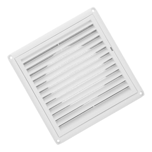 PartyKindom Wandventilationshaube mit Verstellbaren Lamellen Wetterfeste Außenwand Abdeckung mit Insektenschutz für Luftaustausch Geruchsentfernung und Feuchtigkeitskontrolle im Wohnbereich von PartyKindom