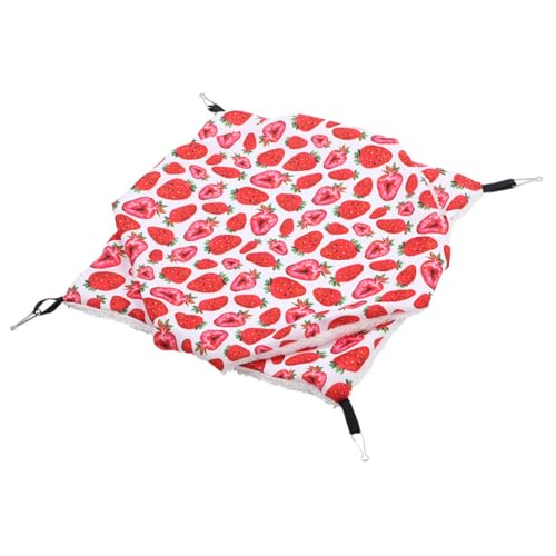 PartyKindom Warmes Doppellagiges Kleintier Hängematte Kuschelbett für Hamster Meerschweinchen und Eichhörnchen Installieren Sichere Schlafhöhle für Kleinen Käfig Komfortables Haustierbett PartyKindom Warmes Doppellagiges Kleintier Hängematte Kuschelbett für Hamster Meerschweinchen und Eichhörnchen Installieren Sichere Schlafhöhle für Kleinen Käfig Komfortables Haustierbett von PartyKindom