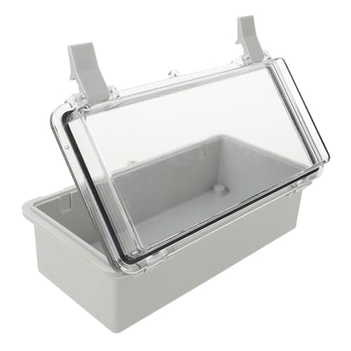 PartyKindom Wasserdichte Abs Abzweigdose Outdoor Anschlusskasten mit Transparentem Deckel Wetterfeste Verteilerdose für Elektrokabelschutz Einfache Installation Langlebig und Sicher für von PartyKindom