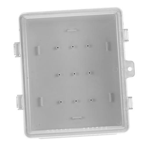 PartyKindom Wasserdichte Abzweigdose Kunststoffgehäuse mit Transparentem Deckel Outdoor Elektronik Projektbox Robuste Anschlussdose mit Großem Innenraum Einfache Montage Wetterfeste von PartyKindom