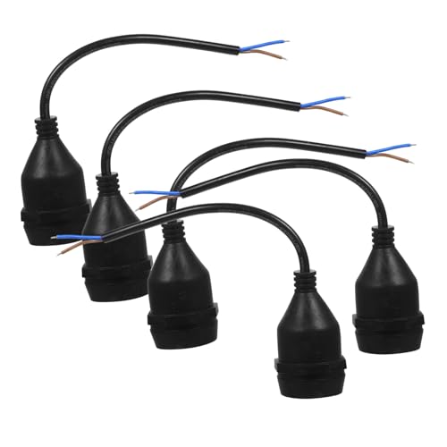 PartyKindom Wasserdichte Lampenfassung mit Hängesockel Komplett Versiegelt Wetterfester Lampenhalter aus Gummi und Kupfer Robust und Rostfrei Geeignet für Deckenlampen und DIY Beleuchtung von PartyKindom