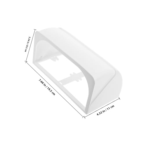 PartyKindom Wasserdichte Steckdosenabdeckung für Außenbereich Wetterfeste Schutzbox mit Einfacher Montage für Ladestationen und Außensteckdosen Inklusive Schutzaufkleber Weiß von PartyKindom