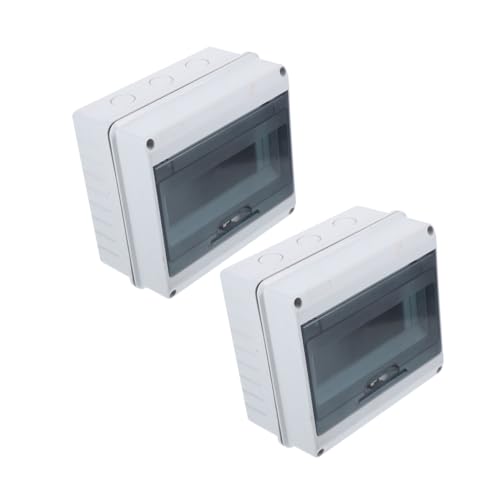 PartyKindom Wasserdichte Verteilerbox mit Transparentem Fenster Outdoor Sicherer Schutz Verteilerkasten aus Robustem und Einfache Montage Geeignet für Innen Außenbereich von PartyKindom