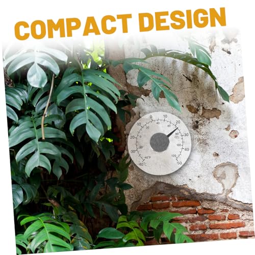 PartyKindom Wasserdichtes Thermometer für Innen und Außen Vielseitiges Haushalts Gewächshausthermometer Präzise Temperaturanzeige für Fenster Babyzimmer Sauna und Garten Handlich und Tragbar von PartyKindom