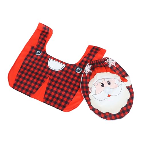 PartyKindom Weihnachtliche Toilettensitzauflage Teiliges aus Hautfreundlichem Waschbarem Vliesstoff Rutschfester Wc Teppich mit Festlichem für Badezimmerdekoration Zuhause und Hotel PartyKindom Weihnachtliche Toilettensitzauflage Teiliges aus Hautfreundlichem Waschbarem Vliesstoff Rutschfester Wc Teppich mit Festlichem für Badezimmerdekoration Zuhause und Hotel von PartyKindom