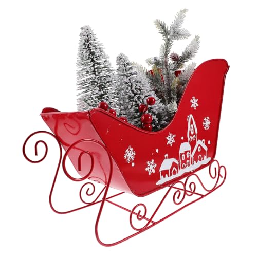 PartyKindom Weihnachtlicher Tischschlitten Deko Ornament Mittlere Leicht und Kompakt Festliche Weihnachtsdeko für Wohnzimmer Küche Party und Geschenkideen PartyKindom Weihnachtlicher Tischschlitten Deko Ornament Mittlere Leicht und Kompakt Festliche Weihnachtsdeko für Wohnzimmer Küche Party und Geschenkideen von PartyKindom