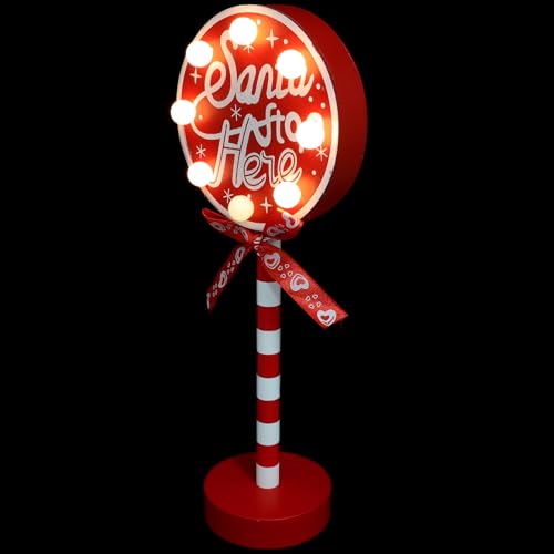 PartyKindom Weihnachtslicht Tischlampe LED Deko für Weihnachtsdekoration Tragbare Nachttischlampe mit Glamourösem Design für Party und Zuhause von PartyKindom